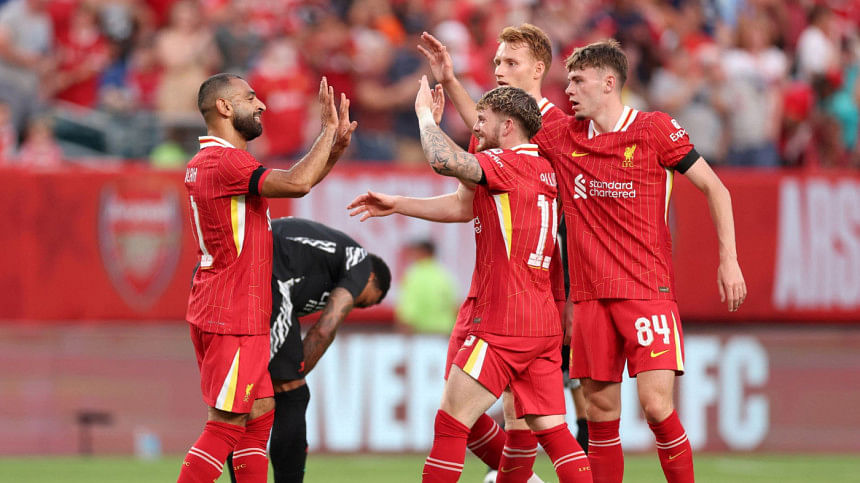 Salah scores as Liverpool beat Arsenal 2-1